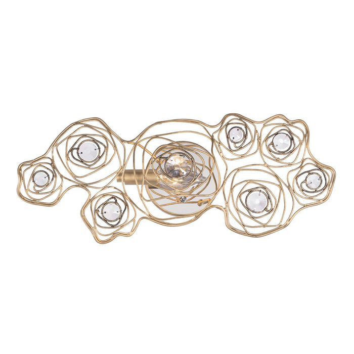 Varaluz 500W01HGOB One Light Wall Sconce, Havana Gold Ombre/Polished Stainless Accents