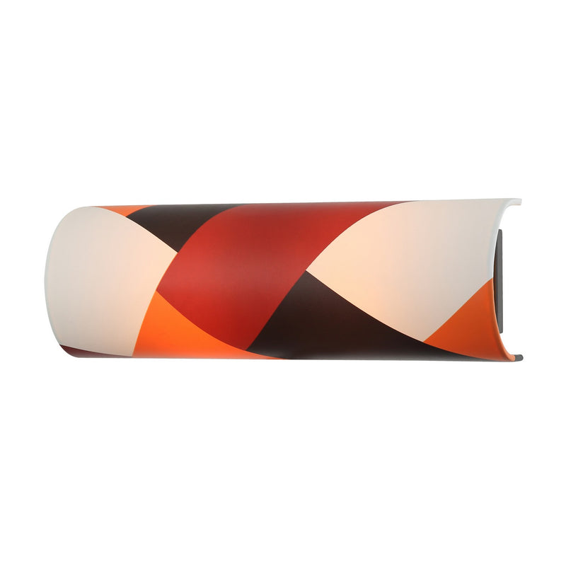 Varaluz 501B02BLSB Two Light Bath, Black/Satin Brass/Patchwork