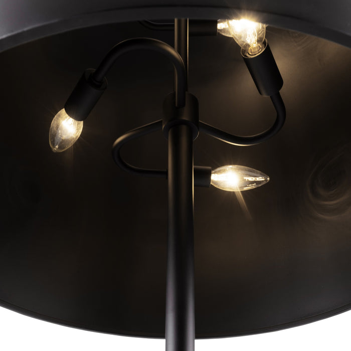Varaluz 504L06MB Six Light Floor Lamp, Matte Black