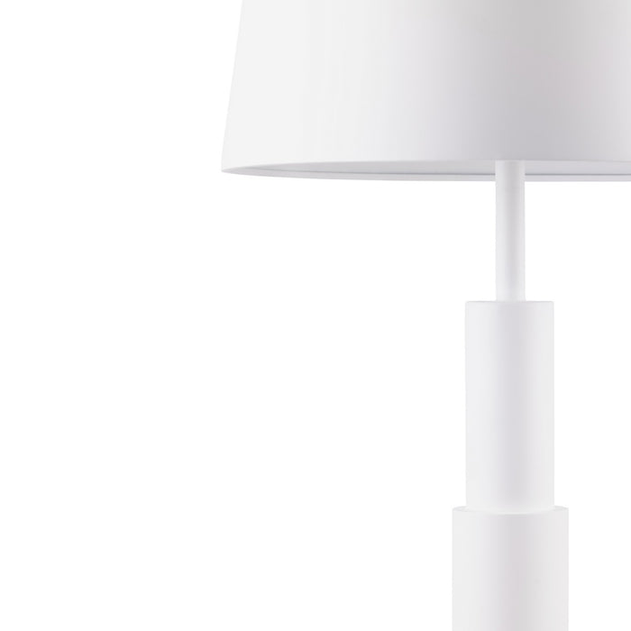 Varaluz 504L06MW Six Light Floor Lamp, Matte White