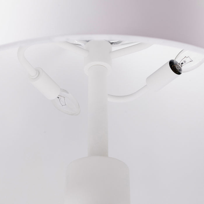 Varaluz 504T03MW Three Light Table Lamp, Matte White