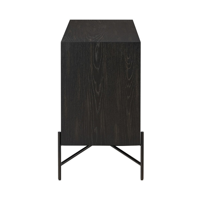 Varaluz 505ST48A Credenza, Black/Walnut/White Ashe/Cherry/Black Oak
