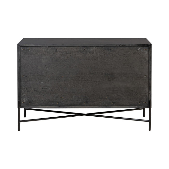 Varaluz 505ST48A Credenza, Black/Walnut/White Ashe/Cherry/Black Oak