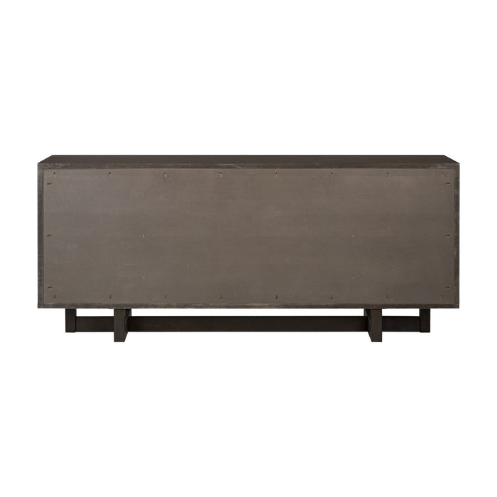 Varaluz 507ST78A Credenza, Aged Barrel/Dark Brown Oak
