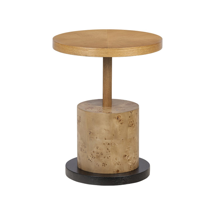 Varaluz 508TA18A Side Table, Black Oak/Mappa Burl/ Poplar/Cherry