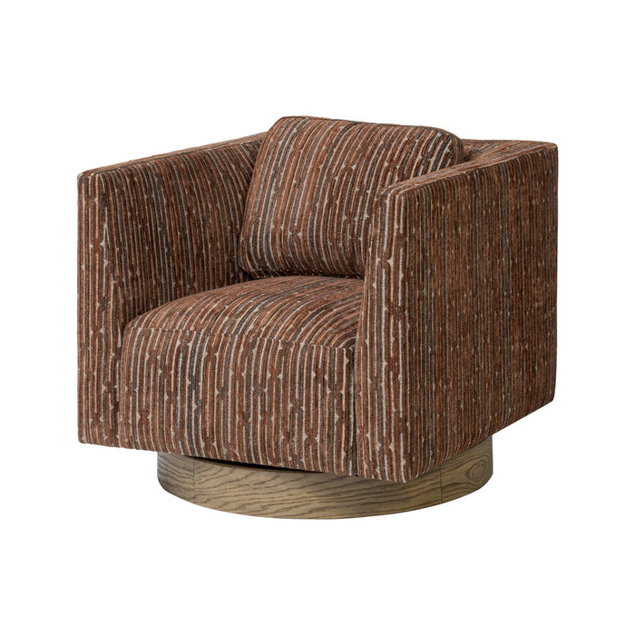 Varaluz 509CH30A Accent Chair, Harvest Oak/Geo