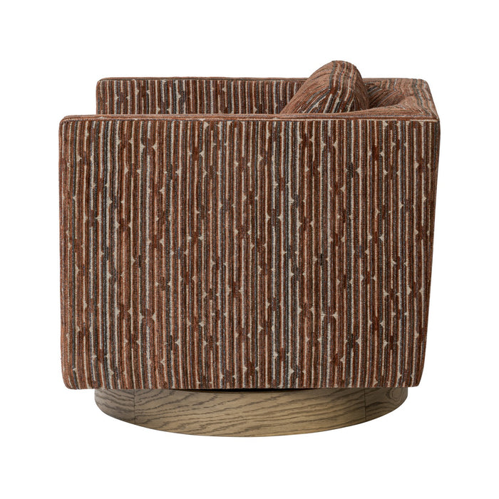 Varaluz 509CH30A Accent Chair, Harvest Oak/Geo