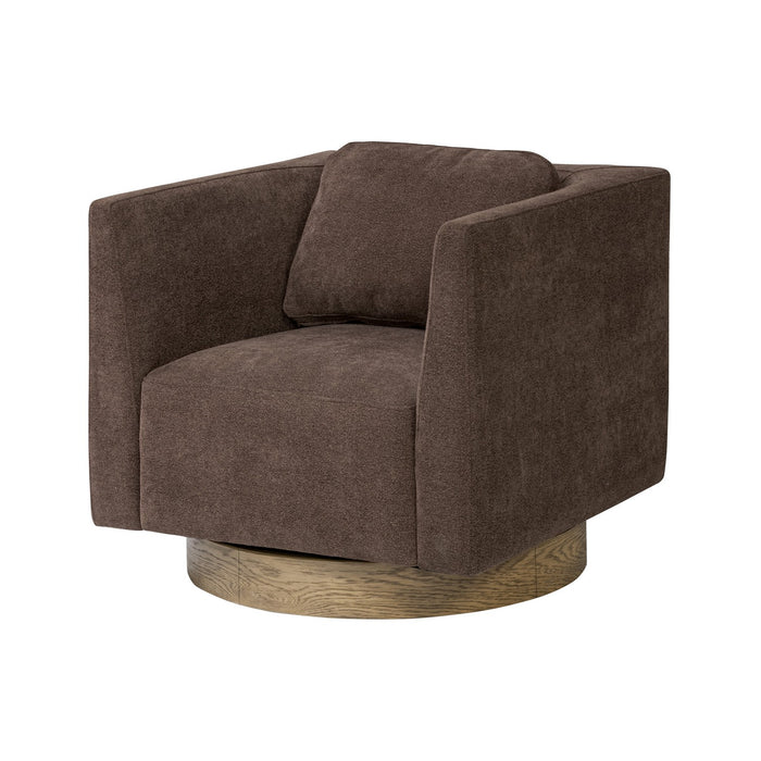 Varaluz 509CH30B Accent Chair, Harvest Oak/Chocolate