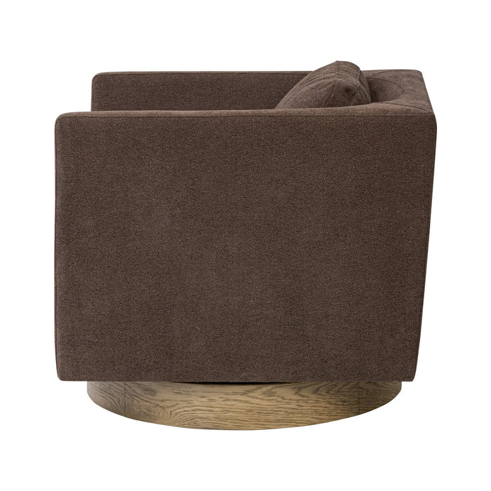 Varaluz 509CH30B Accent Chair, Harvest Oak/Chocolate