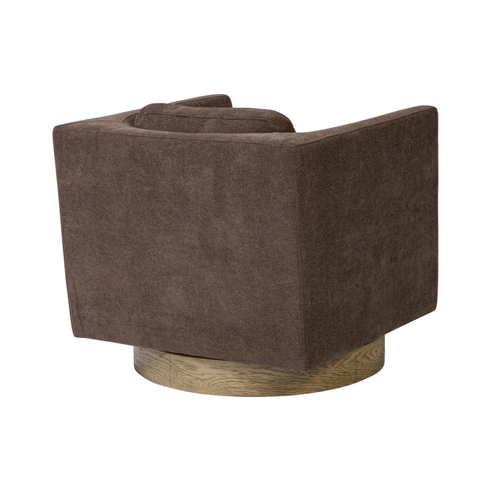 Varaluz 509CH30B Accent Chair, Harvest Oak/Chocolate