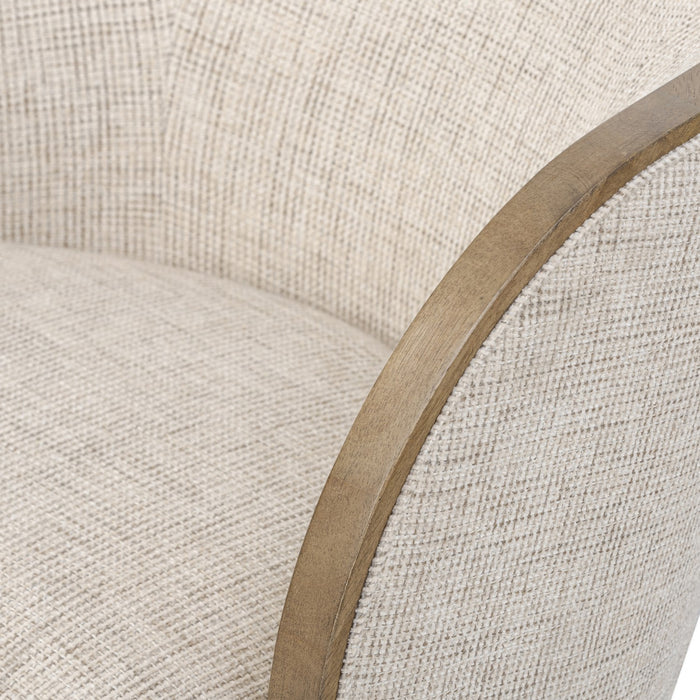 Varaluz 510CH28B Accent Chair, Harvest Oak/Sand