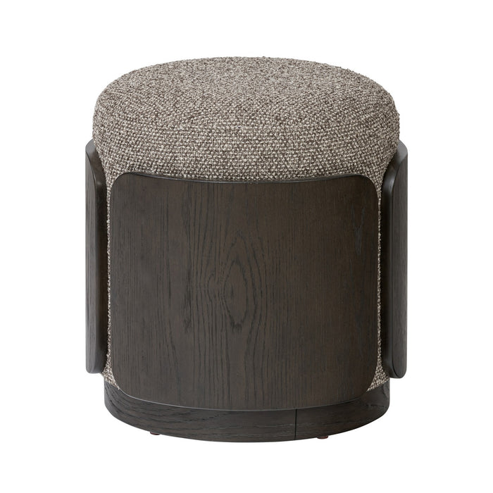 Varaluz 513CH17A Ottoman, Dark Brown Oak/Earth