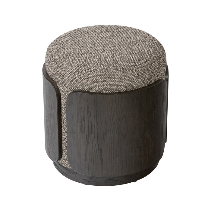 Varaluz 513CH17A Ottoman, Dark Brown Oak/Earth