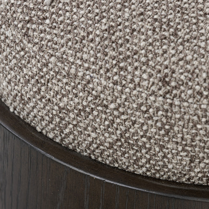 Varaluz 513CH17A Ottoman, Dark Brown Oak/Earth