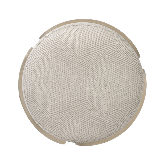 Varaluz 513CH17B Ottoman, Ashe Blonde Oak/Ecru