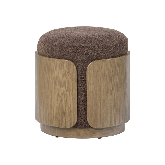 Varaluz 513CH17C Ottoman, Harvest Oak/Chocolate