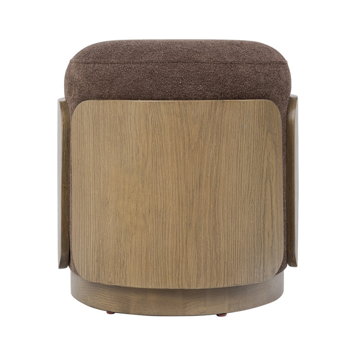 Varaluz 513CH17C Ottoman, Harvest Oak/Chocolate