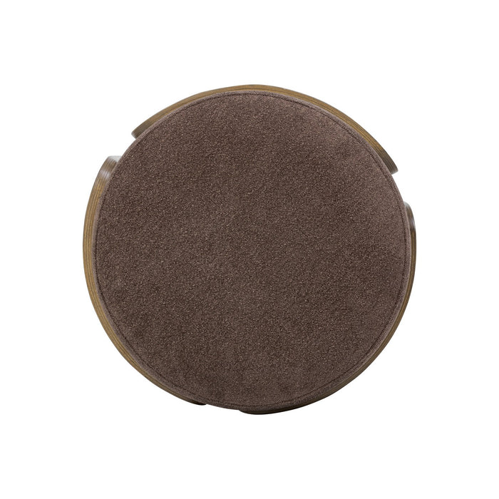 Varaluz 513CH17C Ottoman, Harvest Oak/Chocolate