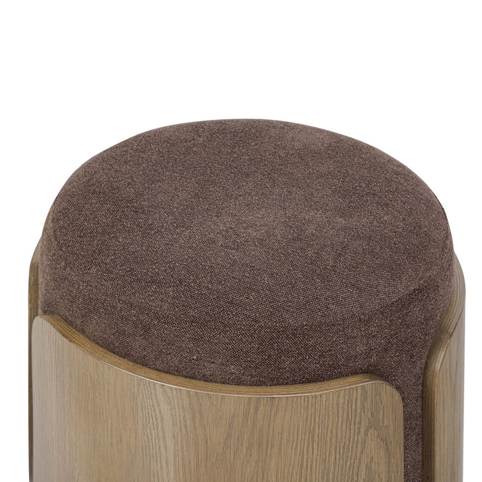 Varaluz 513CH17C Ottoman, Harvest Oak/Chocolate