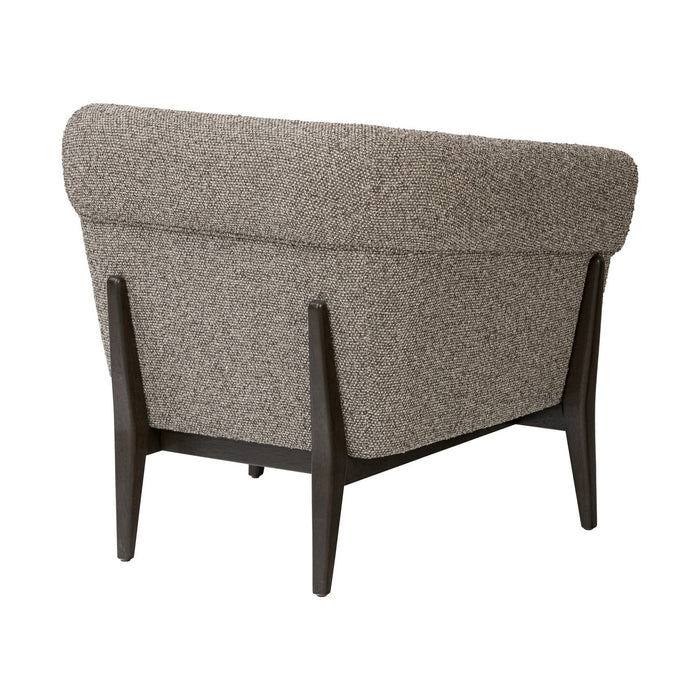 Varaluz 515CH32A Accent Chair, Dark Brown Oak/Earth