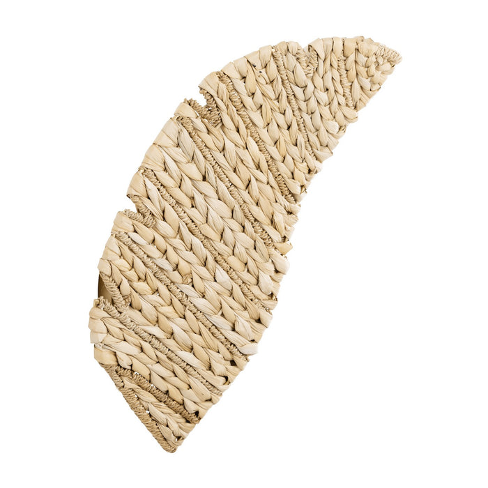 Varaluz 901K02FGN Two Light Wall Sconce, French Gold/Natural Seagrass