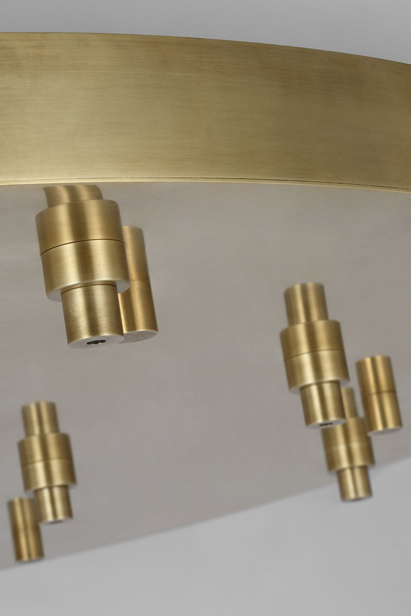 Visual Comfort Modern SLCH577HAB Canopy, Hand Rubbed Antique Brass