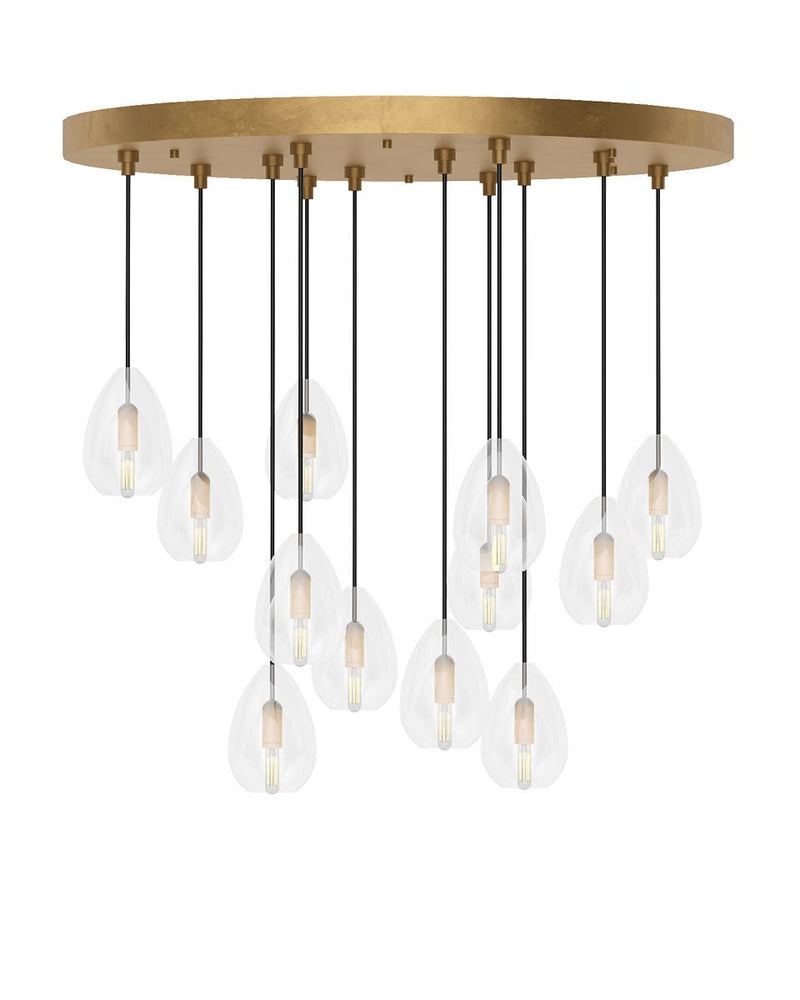 Visual Comfort Modern SLCH577HAB Canopy, Hand Rubbed Antique Brass