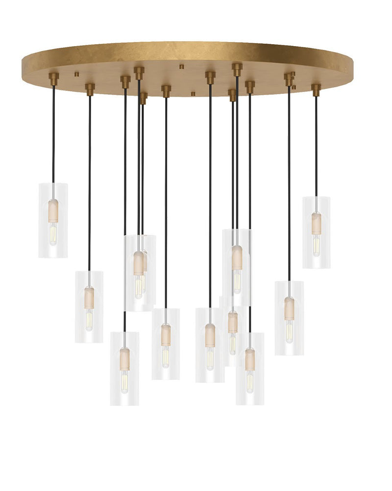 Visual Comfort Modern SLCH577HAB Canopy, Hand Rubbed Antique Brass