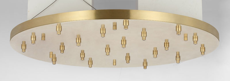 Visual Comfort Modern SLCH576HAB Canopy, Hand Rubbed Antique Brass