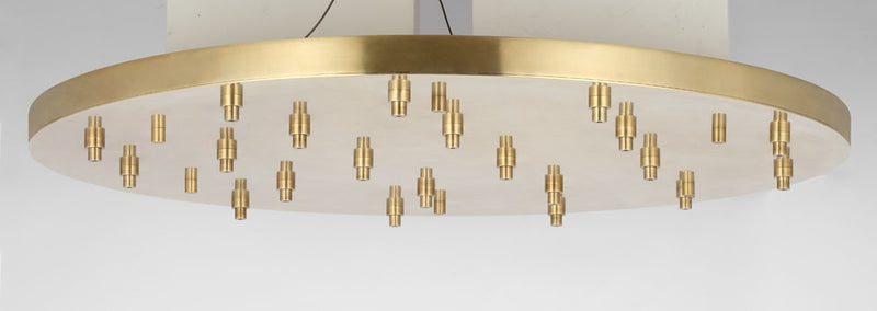Visual Comfort Modern SLCH576HAB Canopy, Hand Rubbed Antique Brass