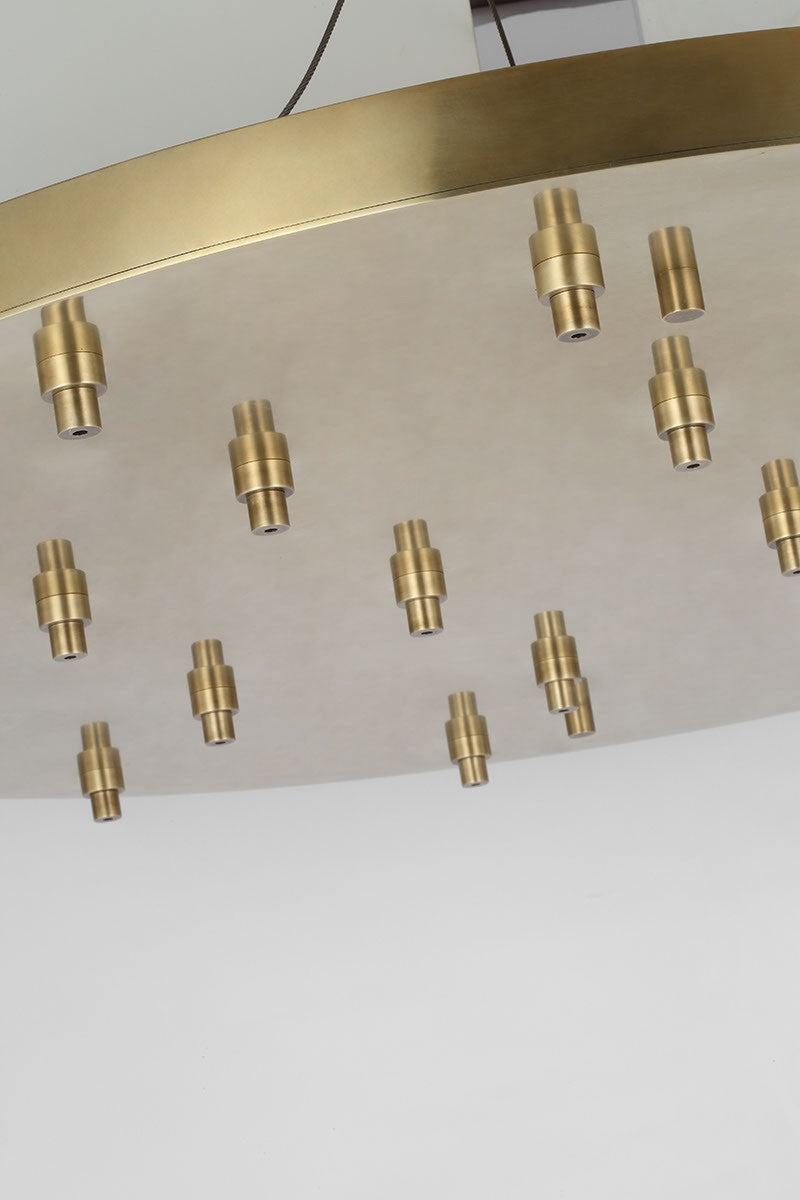 Visual Comfort Modern SLCH576HAB Canopy, Hand Rubbed Antique Brass