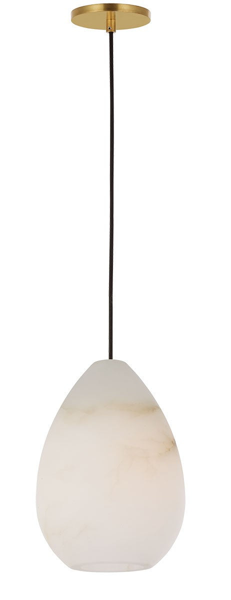 Visual Comfort Modern SLPD544ALBHAB-L LED Pendant, Hand Rubbed Antique Brass