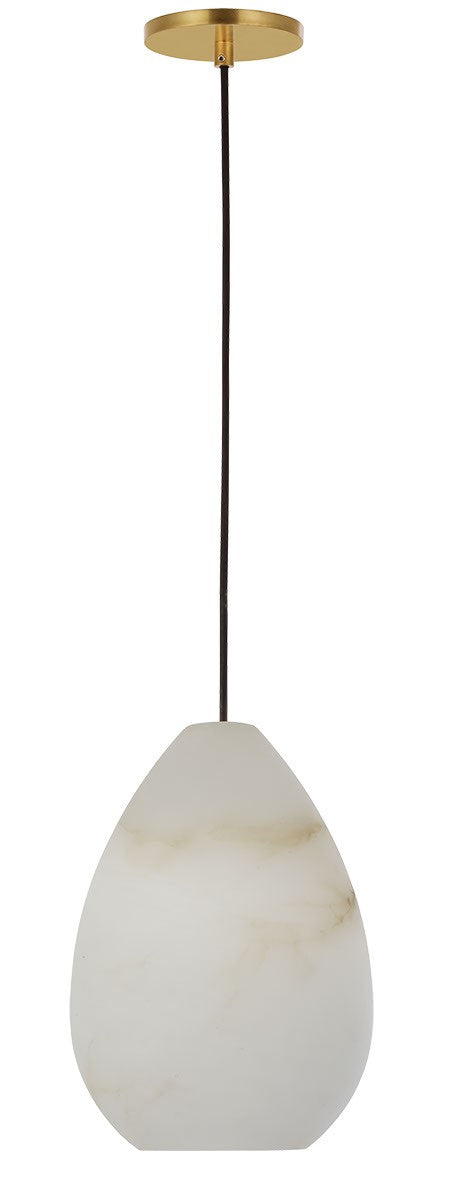 Visual Comfort Modern SLPD544ALBHAB-L LED Pendant, Hand Rubbed Antique Brass