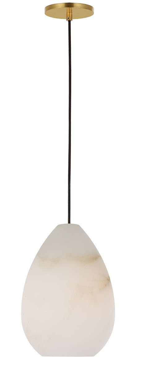 Visual Comfort Modern SLPD544ALBHAB-L LED Pendant, Hand Rubbed Antique Brass
