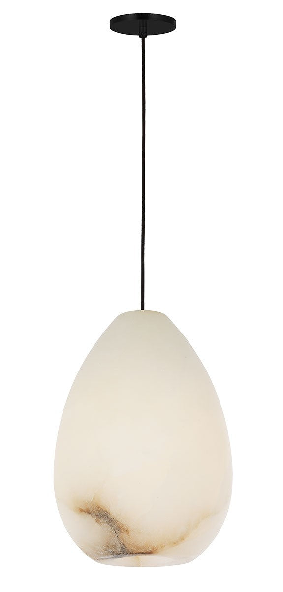 Visual Comfort Modern SLPD545ALBB-L LED Pendant, Nightshade Black