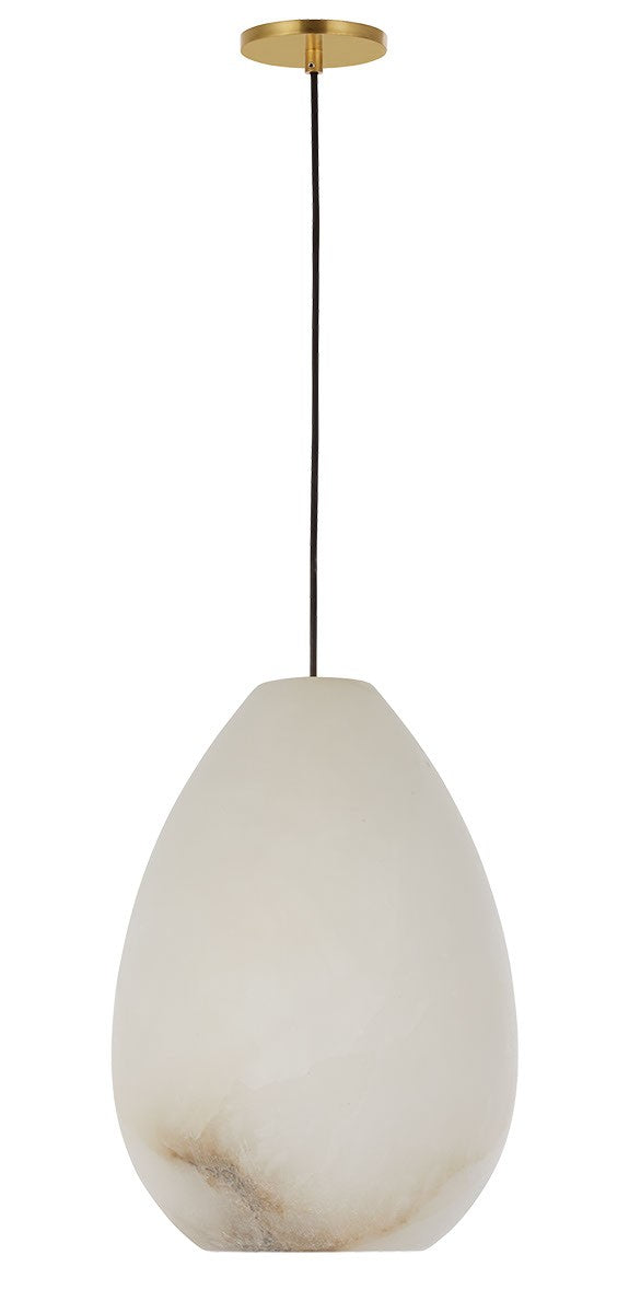 Visual Comfort Modern SLPD545ALBHAB-L LED Pendant, Hand Rubbed Antique Brass