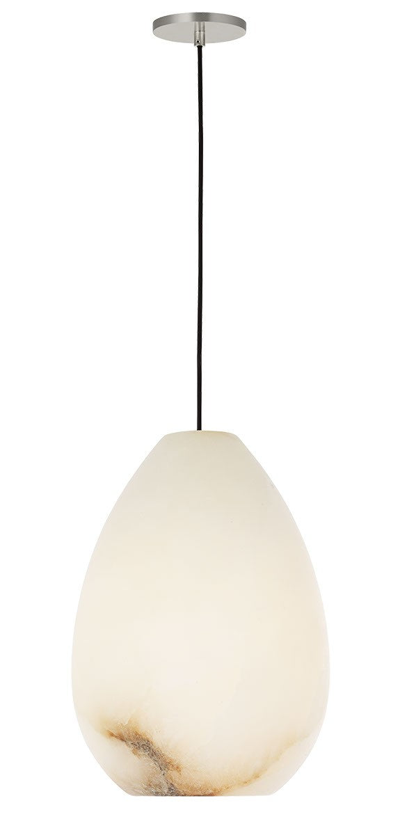 Visual Comfort Modern SLPD545ALBN One Light Pendant, Polished Nickel