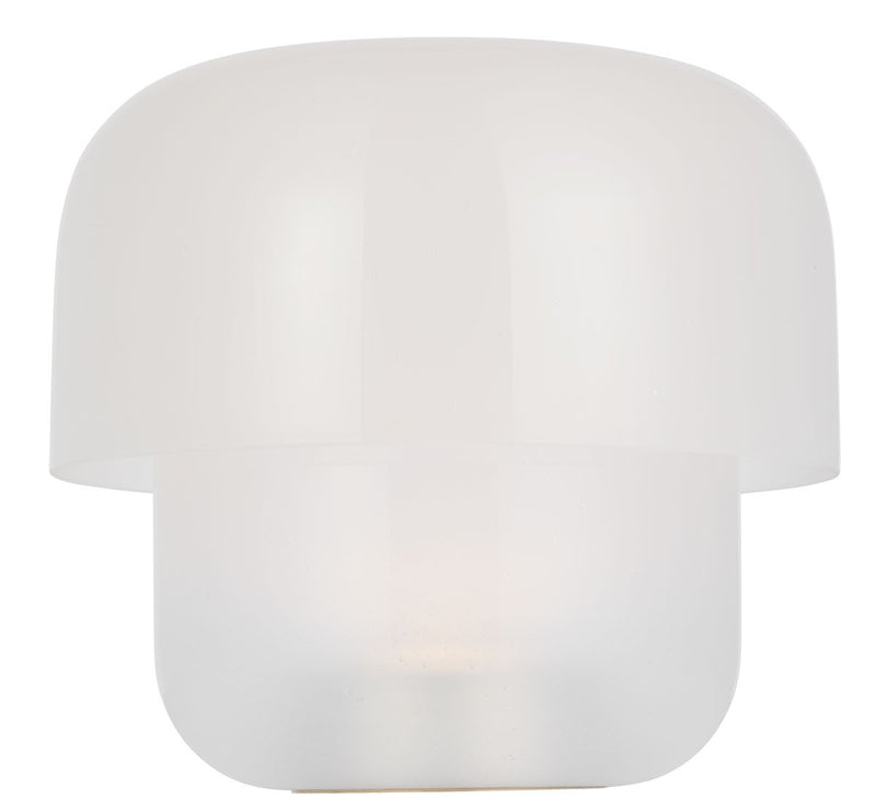 Visual Comfort Modern KWTB49127SCHAB LED Table Lamp, Hand Rubbed Antique Brass