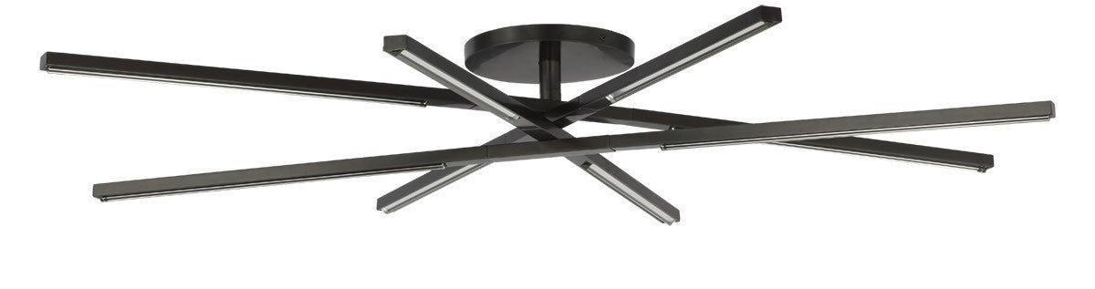 Visual Comfort Modern SLFM56627CCBZ LED Flush Mount, Bronze