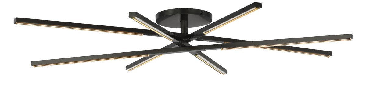 Visual Comfort Modern SLFM56627CCBZ LED Flush Mount, Bronze