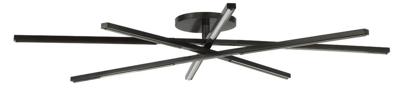 Visual Comfort Modern SLFM56627CCBZ LED Flush Mount, Bronze