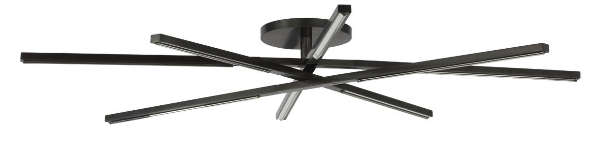 Visual Comfort Modern SLFM56627CCBZ LED Flush Mount, Bronze