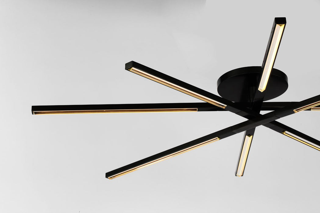 Visual Comfort Modern SLFM56627CCBZ LED Flush Mount, Bronze