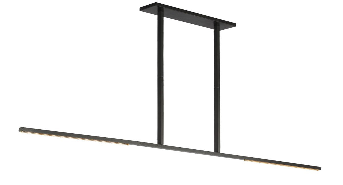 Visual Comfort Modern SLLS56827CCBZ LED Linear Chandelier, Bronze