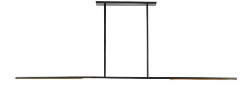 Visual Comfort Modern SLLS56827CCBZ LED Linear Chandelier, Bronze