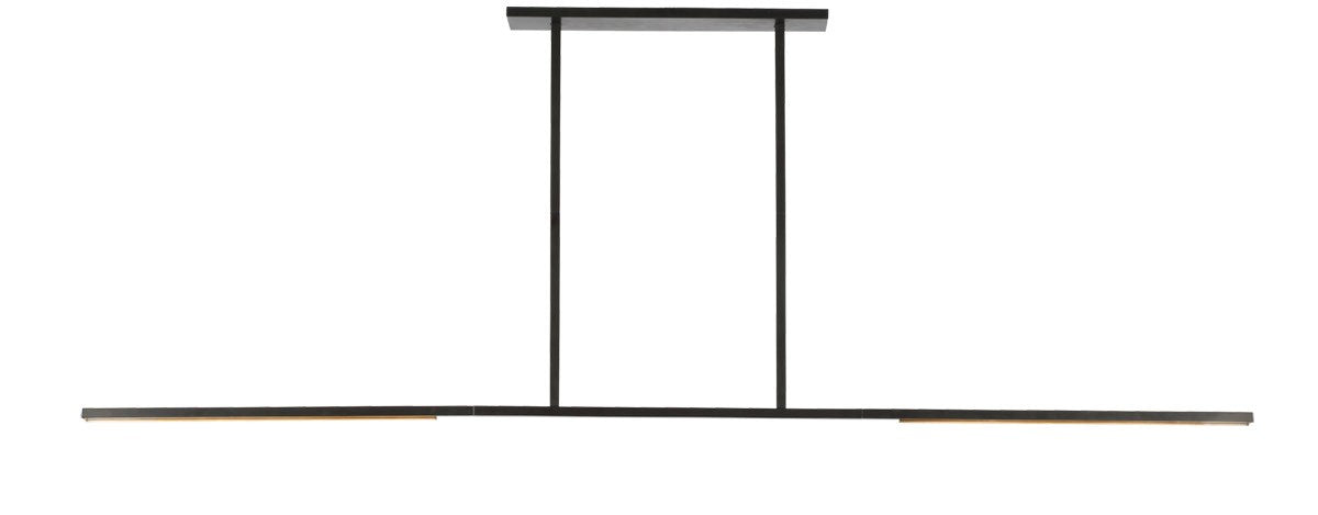 Visual Comfort Modern SLLS56827CCBZ LED Linear Chandelier, Bronze
