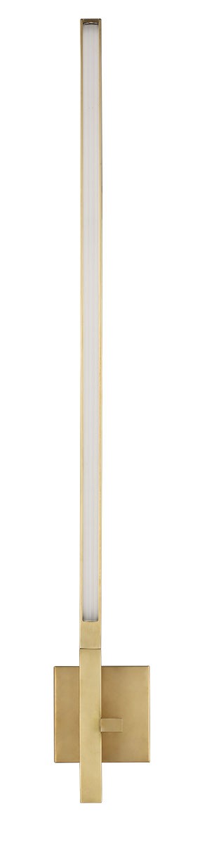Visual Comfort Modern SLWS56427CCHAB LED Wall Sconce, Hand Rubbed Antique Brass