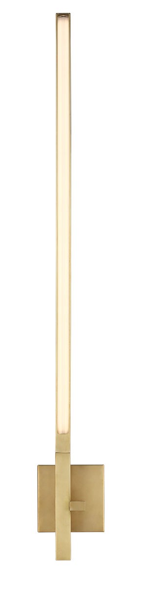 Visual Comfort Modern SLWS56427CCHAB LED Wall Sconce, Hand Rubbed Antique Brass