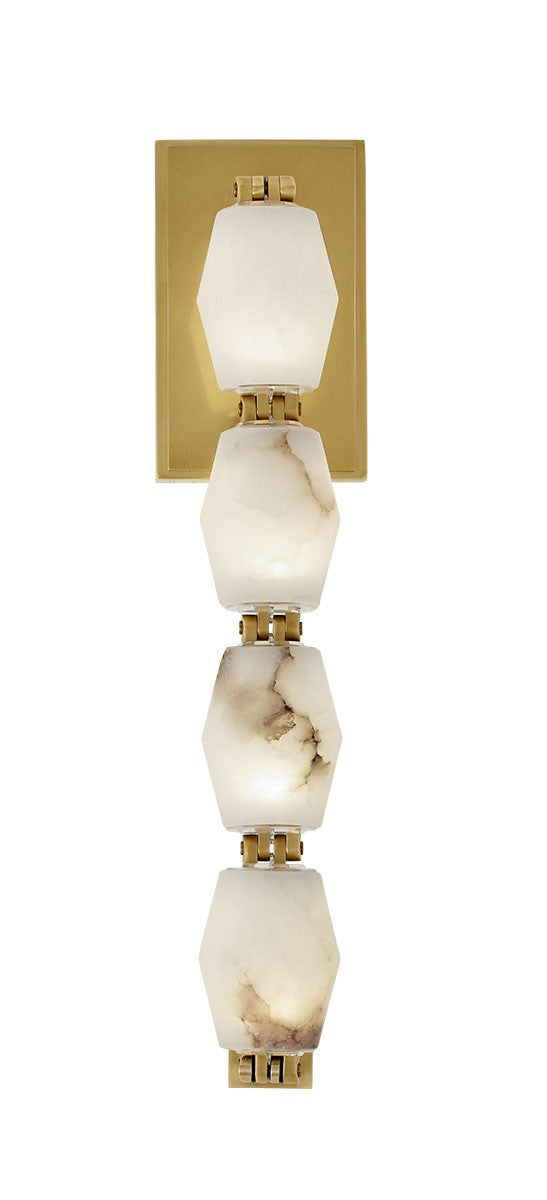 Visual Comfort Modern SLWS54627ALBHAB LED Wall Sconce, Hand Rubbed Antique Brass