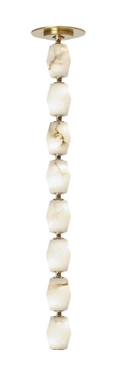 Visual Comfort Modern SLPD55027ALBHABR-277 LED Pendant, Hand Rubbed Antique Brass